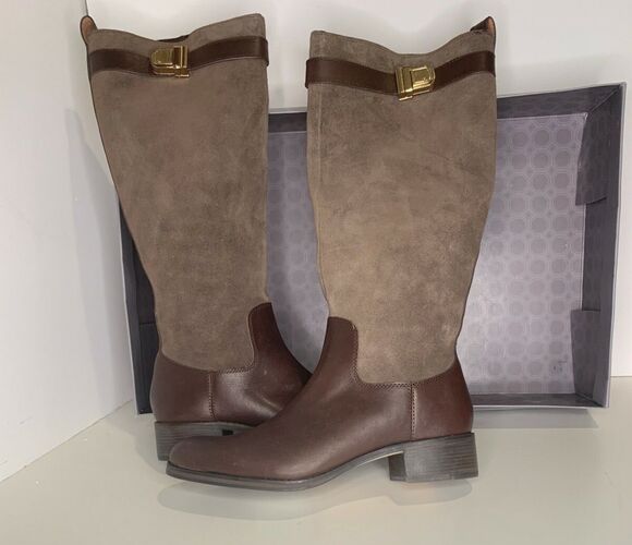 Louise et Cie Shoes - Louise et Cie LO-YVON Suede Knee High Boots Womens 9 Brown Block Heel NEW